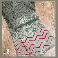 HAND PAINTED PURE KANCHIVARAM SOFT SILK SAREE  CUSSSIL23501