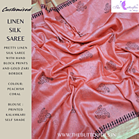 LINEN SILK SAREE YBRSLIN22120 LINEN SILK SAREE YBRSLIN22120