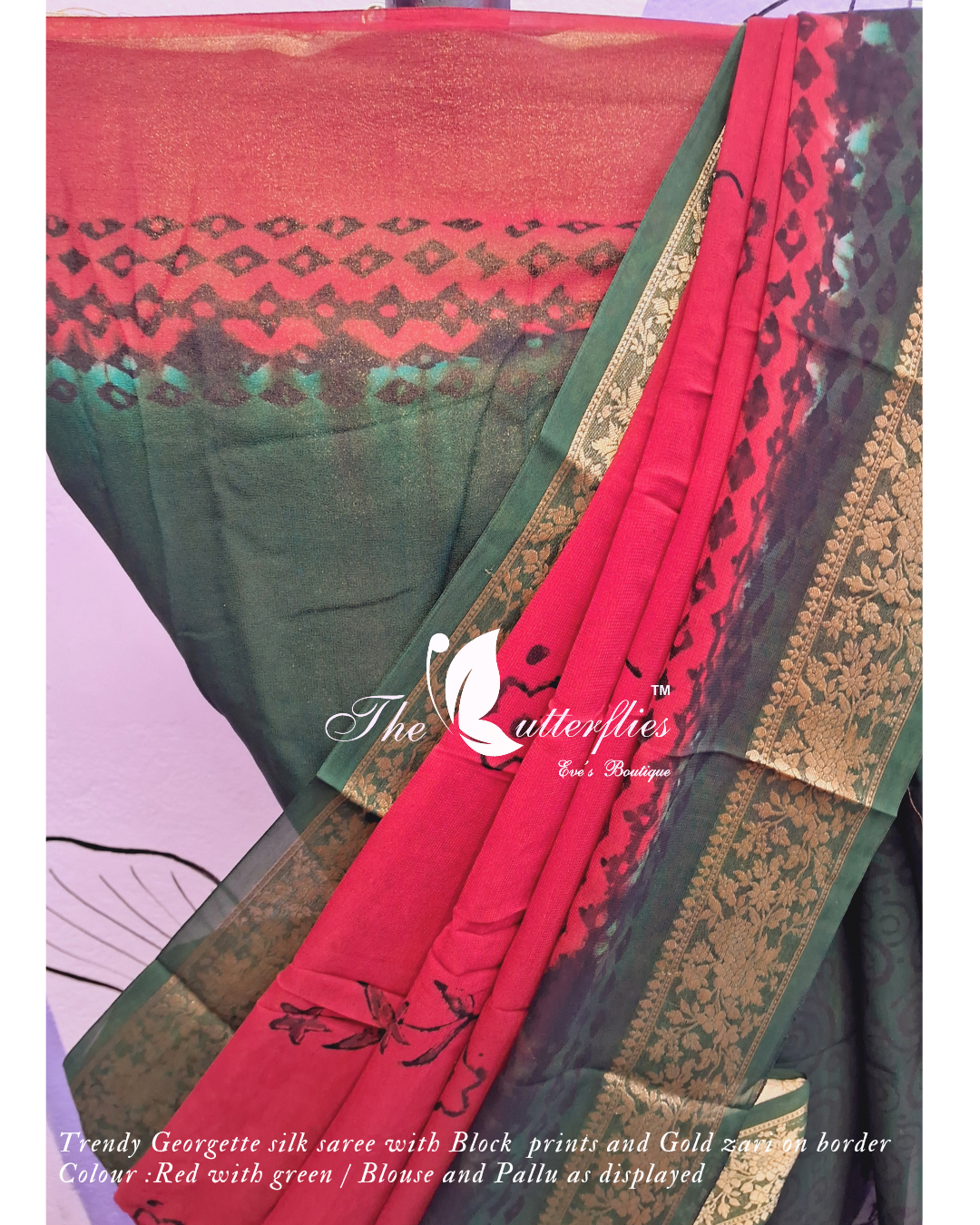 GEORGETTE SILK SAREE ORDSGRS24156