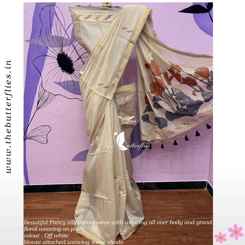 FANCY SILK COTTON SAREE MHTSSCS24333