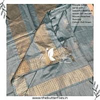 VISCOSE TUSSER SAREE YBRSTUS23386 VISCOSE TUSSER SAREE YBRSTUS23386