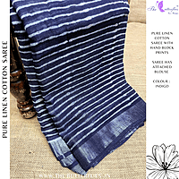 LINEN COTTON SAREE ssgSLIN24638 LINEN COTTON SAREE ssgSLIN24638