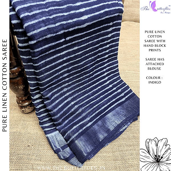 LINEN COTTON SAREE ssgSLIN24638