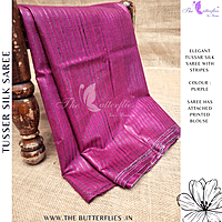 PURE TUSSER SILK SAREE YBRSTES24713 PURE TUSSER SILK SAREE YBRSTES24713