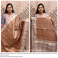 FANCY TUSSER SILK SAREE SFHSTUS24608