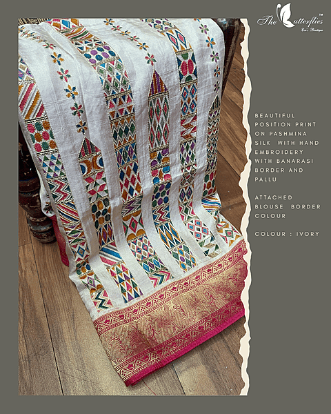 PASHMINA SILK SAREE  RJASPMS24869