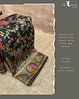 CREPE SILK SAREE RJASPMS24879 CREPE SILK SAREE RJASPMS24879