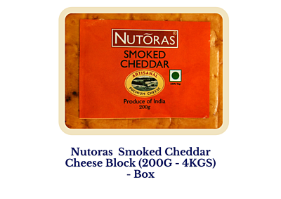 Nutoras Cheese Smoked Cheddar (200g - 4KG)