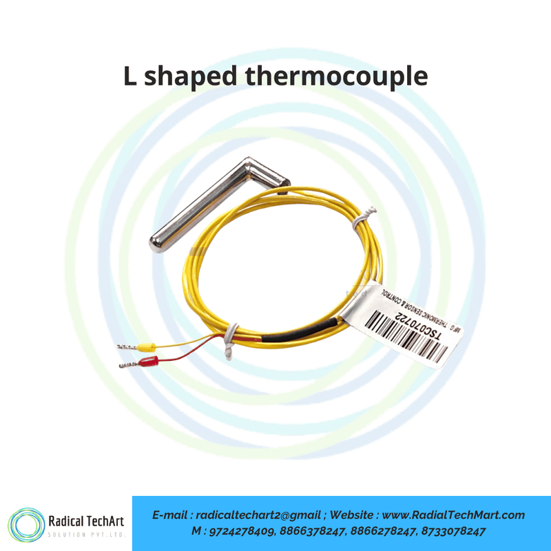 L shaped thermocouple