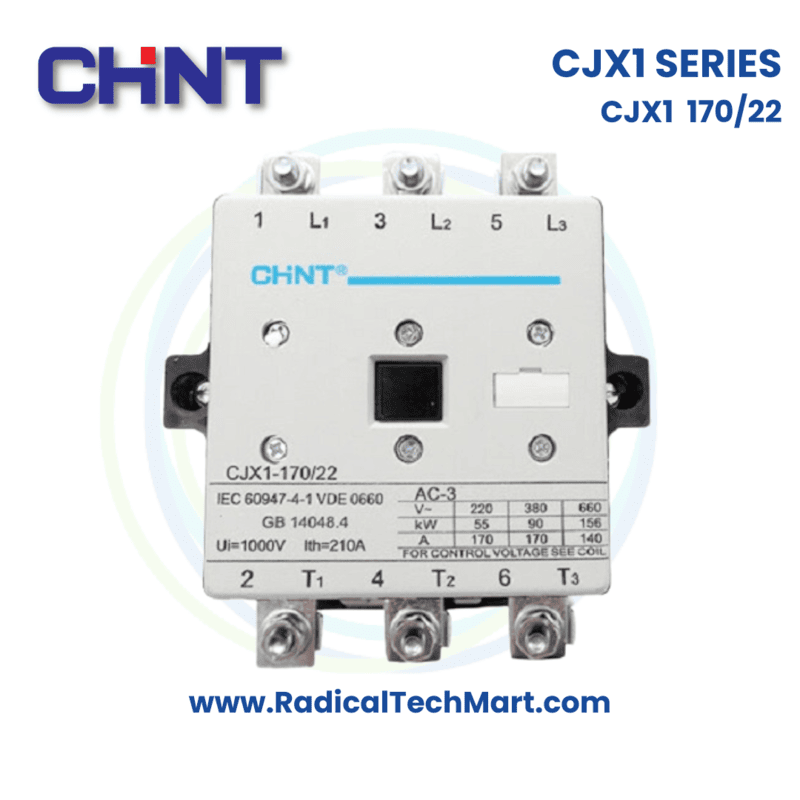 Chint CJX1 170/22 AC Industrial Contactor Front View