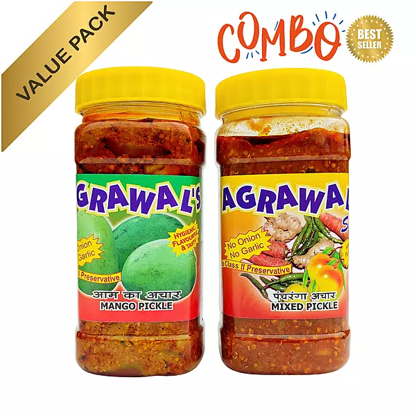 AGRAWAL'S Mixed and Mango Pickle Combo 900 GMS