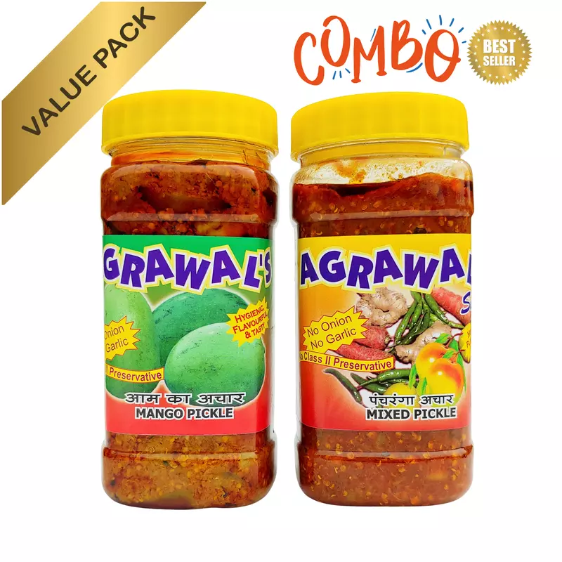 AGRAWAL'S Mixed and Mango Pickle Combo 900 GMS