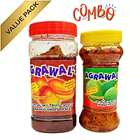 AGRAWAL'S Mango Sweet Pickle and Mango Combo 670 GMS