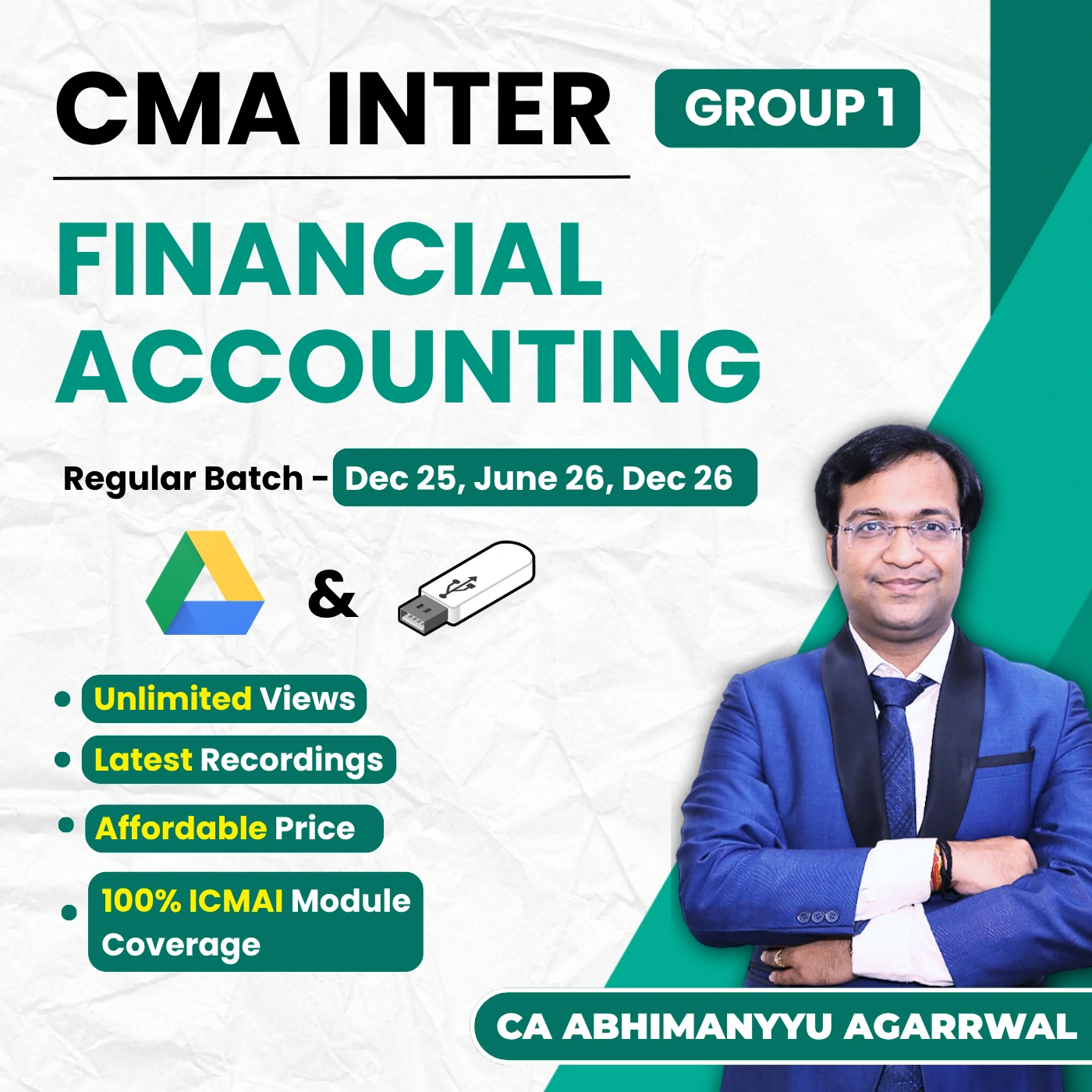 CMA Inter Financial Accounting (Group 1) By CA Abhimanyyu Agarrwal