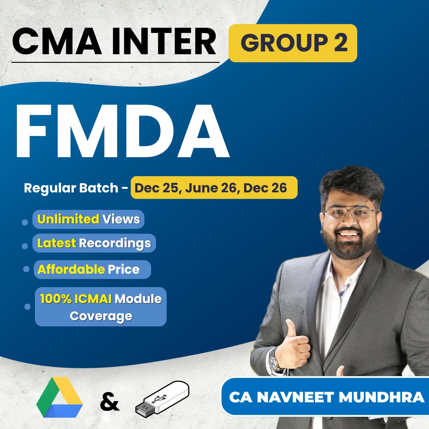 CMA Inter FM & DA (Group 2) By CA Navneet Mundhra