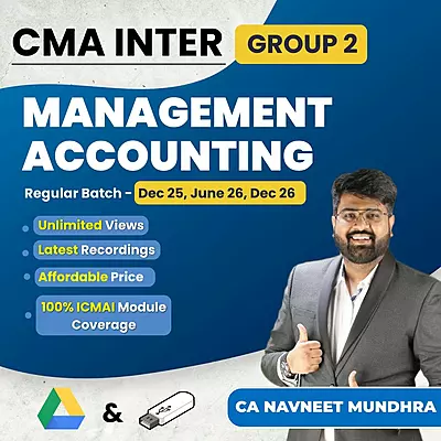 CMA Inter Management Accounting (Group 2) By CA Navneet Mundhra