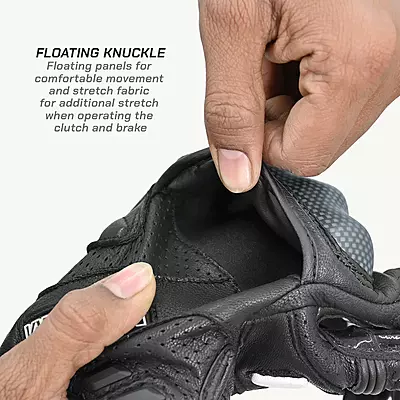 Viaterra Shifter - Short Motorcycle Leather Riding Gloves