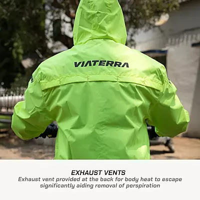 Viaterra B100 Waterproof Motorcycle Rain Jacket (2026)