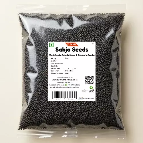 Sabja Seeds | Basil Seeds | Faluda Seeds & Tukmaria Seeds- 100g