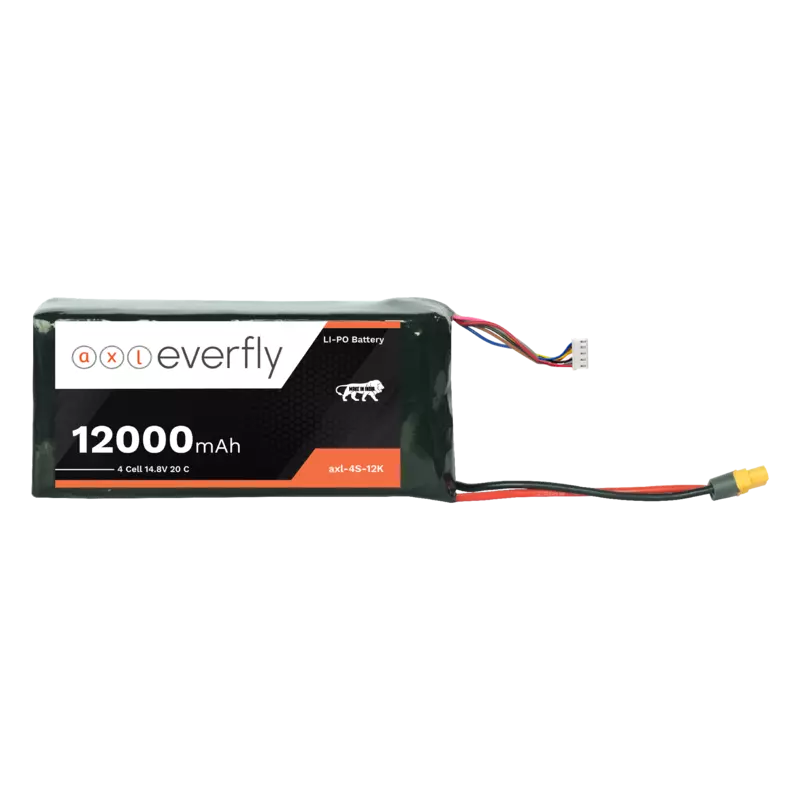 High Capacity 12000mAh 4S LiPo Battery for Drones