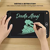 Portronics Ruffpad One is an 8.5" LCD writing pad that offers a transparent screen for easy note-taking and drawing. Lightweight and portable, it's perfect for students and professionals alike.