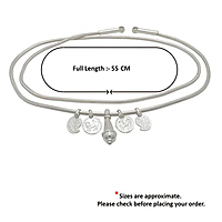 Silver Hip Chain with Thambi Thozhan Set