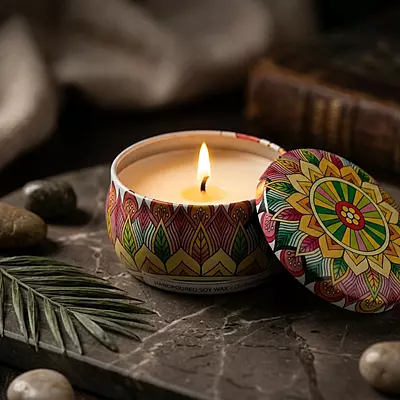 Mandala Scented Candle