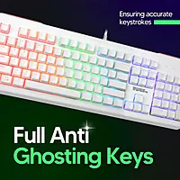Coconut Storm Mechanical Gaming Keyboard – Black | RGB Lighting | Sleek Design | Customizable for Ultimate Gaming Immersion | 1 Year Warranty