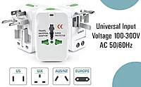 International Worldwide Adapter 125V 6A & 13A (China/Europe/UK/USA/India)