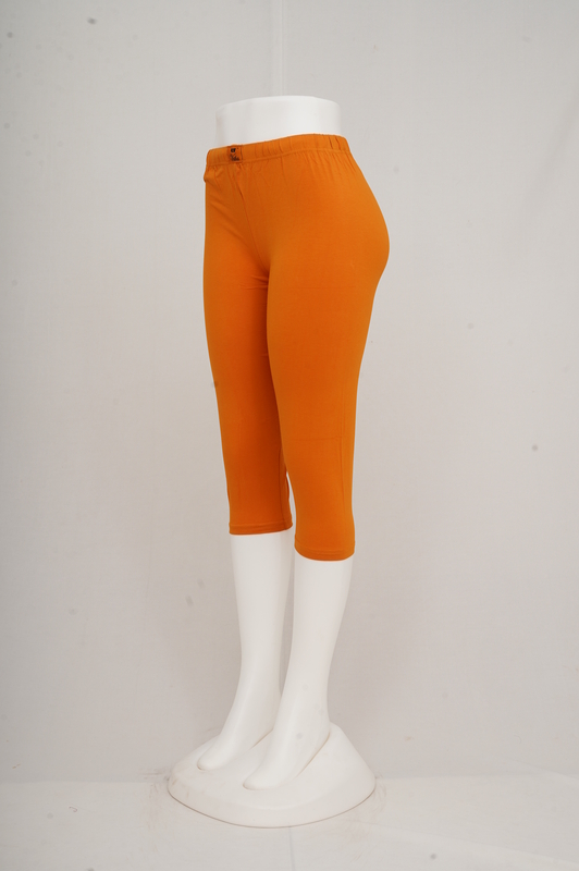 Women Golden Yellow Capri