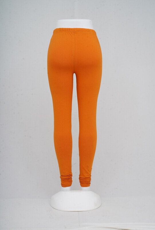 Women Golden Yellow Churidhar Leggings