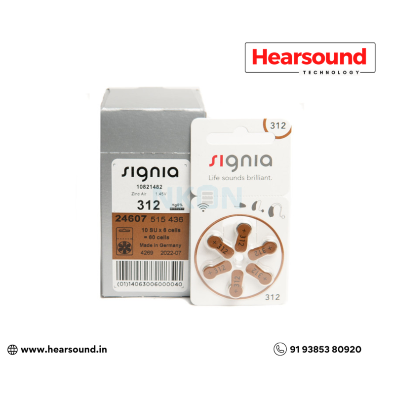 Signia Batteries - 312 Signia Batteries - 312