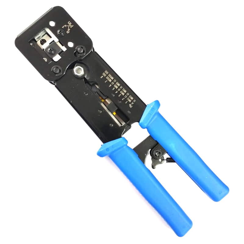 EZ Crimping Tool For RJ45 RJ11 RJ12 Cavity With Round Cable Stripper EZ Crimping Tool For RJ45 RJ11 RJ12 Cavity With Round Cable Stripper