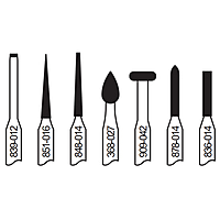 Pivo Crown Preparation Micromotor Burs Kit Contra-Angle Set of 7