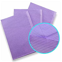 ET Dental Patient Bibs – Purple | Disposable Waterproof Dental Bibs | Pack of 125