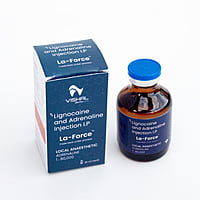 Vishal Dentocare LA 2% Lignocaine with Adrenaline 1:80,000 | Dental Injection Pack of 24