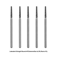 Labodent Straight Round HP Diamond Bur A-2R – Pack of 5