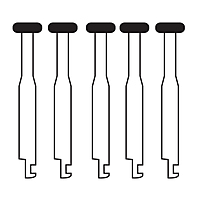 Pivo Wheel Round Contra-Angle Diamond Bur CA-WR-13 Pack of 5