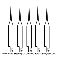 Pivo Contact Breaking Contra-Angle Diamond Bur CA-CB09 Pack of 5