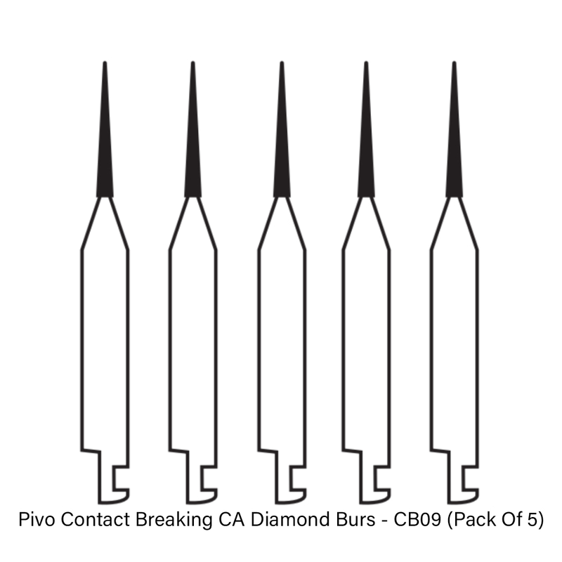 Pivo Contact Breaking Contra-Angle Diamond Bur CA-CB09 Pack of 5