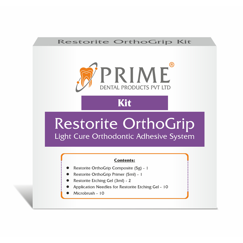 Prime Dental Restorite OrthoGrip Light Cure Orthodontic Adhesive Kit