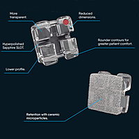 OrthoMetric Iceram-S Monocrystalline Ceramic Bracket MBT 022 - (10.91.2000)