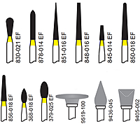Pivo Composite Finishing & Polishing Airotor Diamond Burs Kit Set of 12