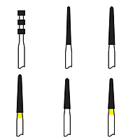 Pivo Porcelain Veneer Preparation Airotor Diamond Burs Kit Set of 6