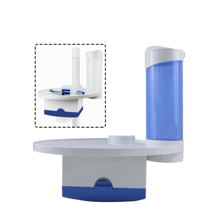 ET Dental Utility Tray with Cup & Tissue Dispenser – Dental Chair Accessory