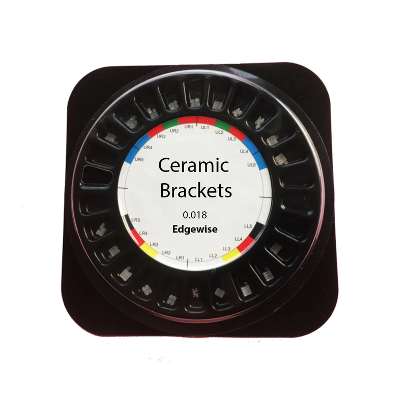 Ceramic Bracket Kit Edgewise 0.018