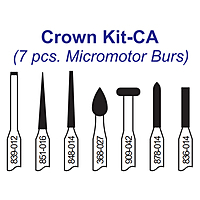 Pivo Crown Preparation Micromotor Burs Kit Contra-Angle Set of 7