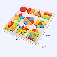 Wooden Shapes Puzzle Learning Toy – Montessori Educational Toy