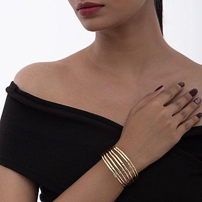 Luxe Stackable Brass Cuff
