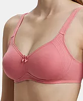 Jockey Wirefree Non Padded Super Combed Cotton Elastane Stretch Full Coverage Everyday Bra with Contoured Shaper Panel and Adjustable Straps - 1250